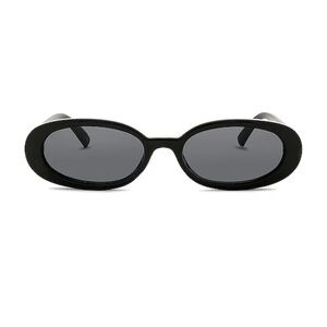 Le Specs Outta Love in Black & Smoke Mono Sunglasses